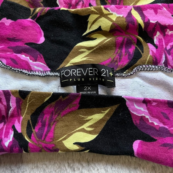 Fuchia Floral Mini Skirt - Picture 3 of 6